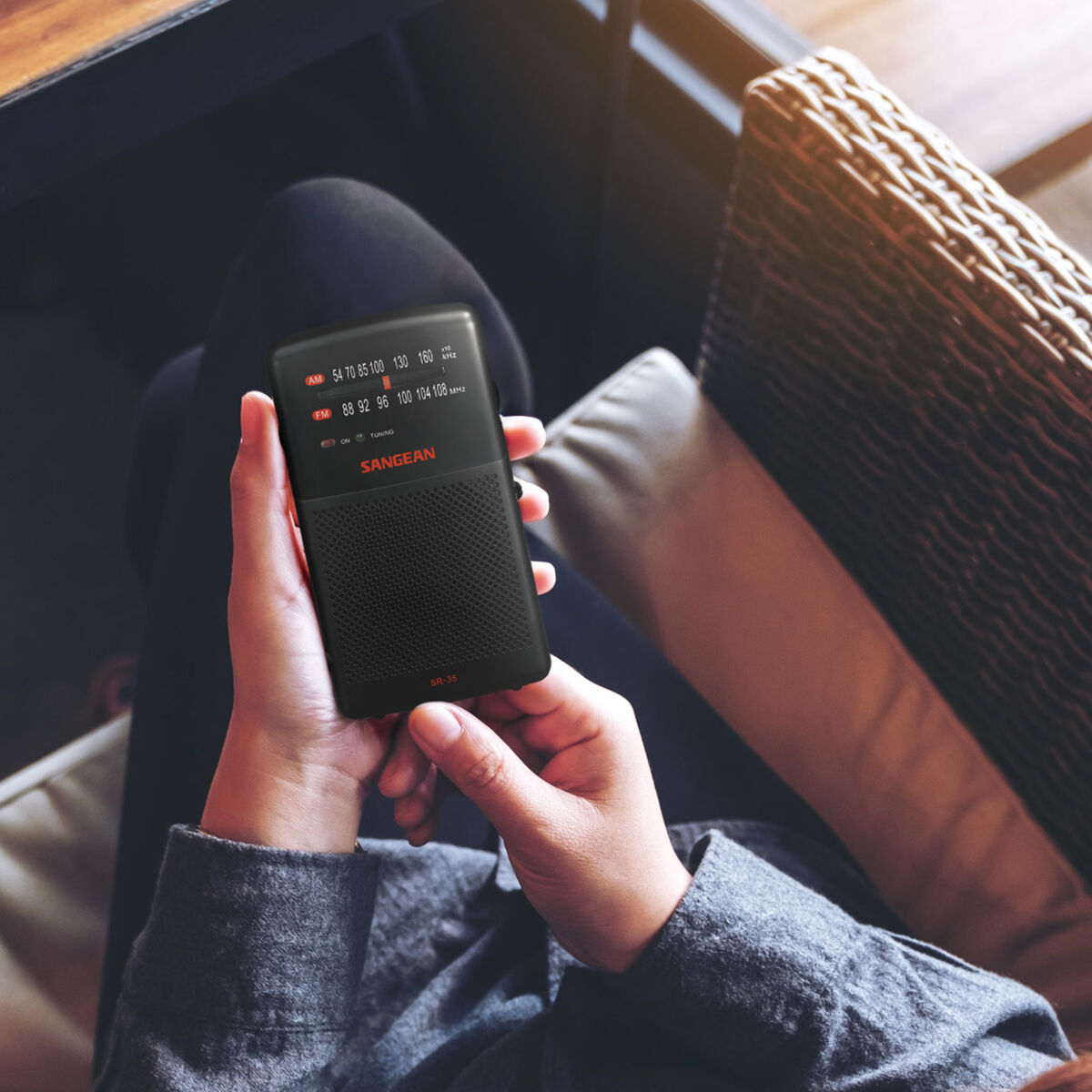 Radio Sangean SR35B NEGRO Svart